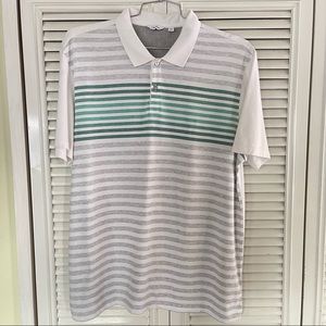 Calvin Klein Polo Striped Shirt Mens Size XL